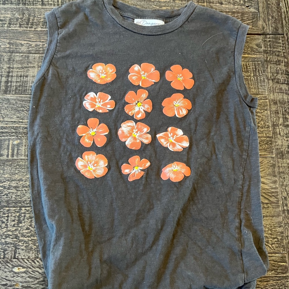 Free People Dangerous Floral Muscle Tank